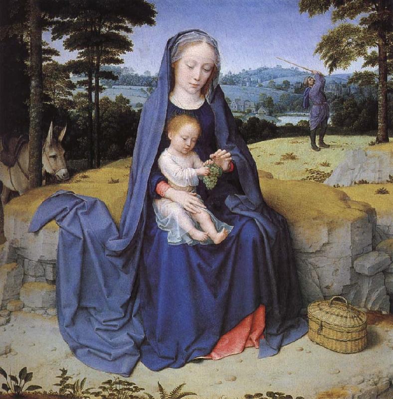 Gerard David Vila during the flight to Egypt oil painting image